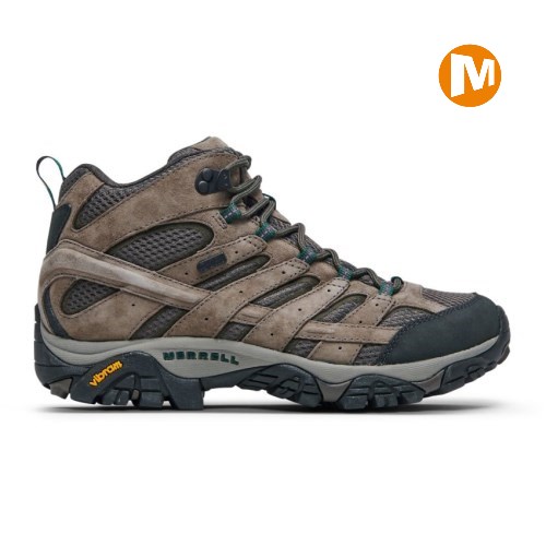 Pánské Trekové Boty Merrell Moab 2 Mid Waterproof Hnědé (CZ. QGDEN)